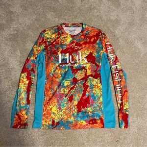 HUK Performance Fishing Multicolor Long-Sleeve Tee